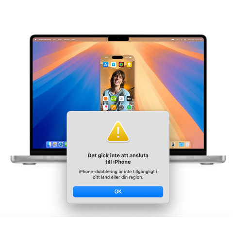 macOS 15 Sequoia – Phone Mirroring, Apple Intelligence och varför de ännu inte är tillgängliga i Sverige