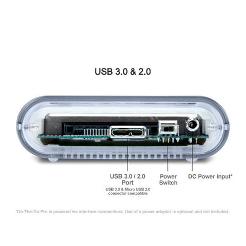 OWC Mercury On-The-Go USB 3.2 (5Gb/s) Bus-Powered Portable External Storage Enclosure for 2.5-inch SATA Drives  